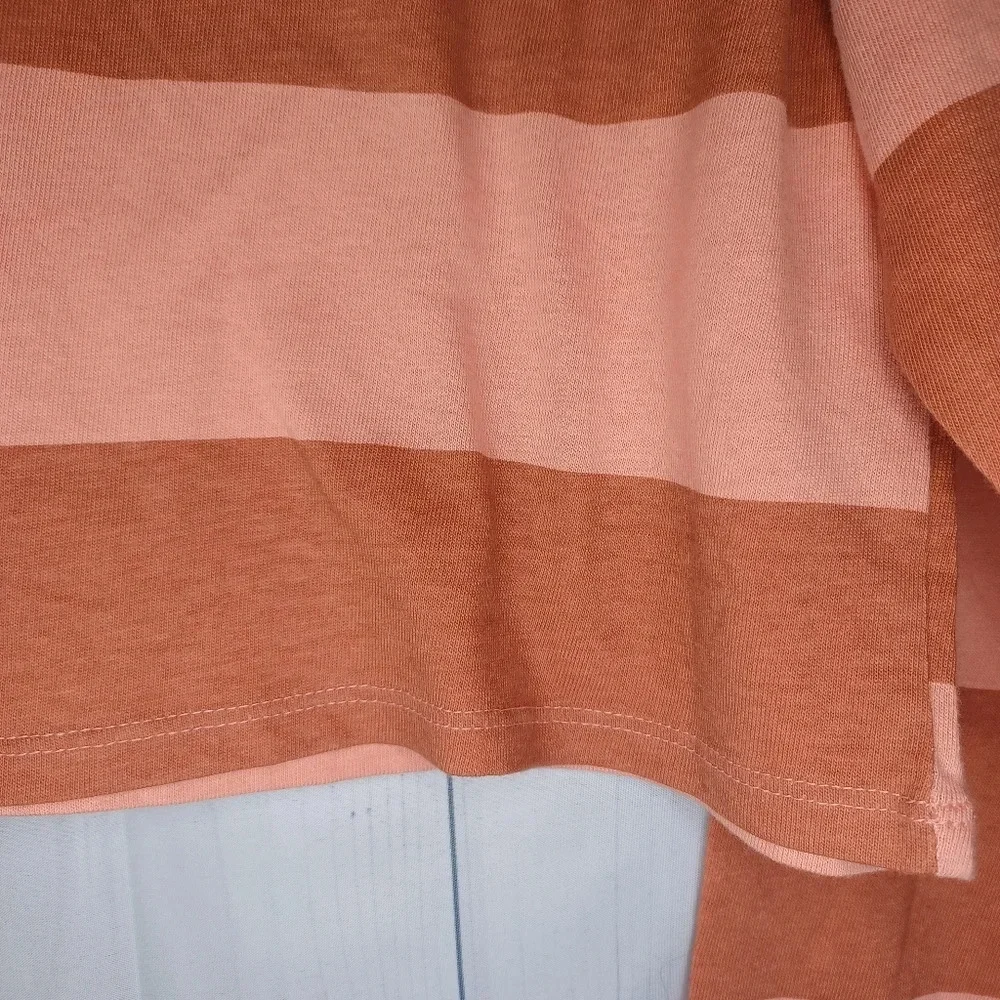 SO striped cropped long sleeve polo rugby-style preppy Y2K School shirt - Picture 4 of 12